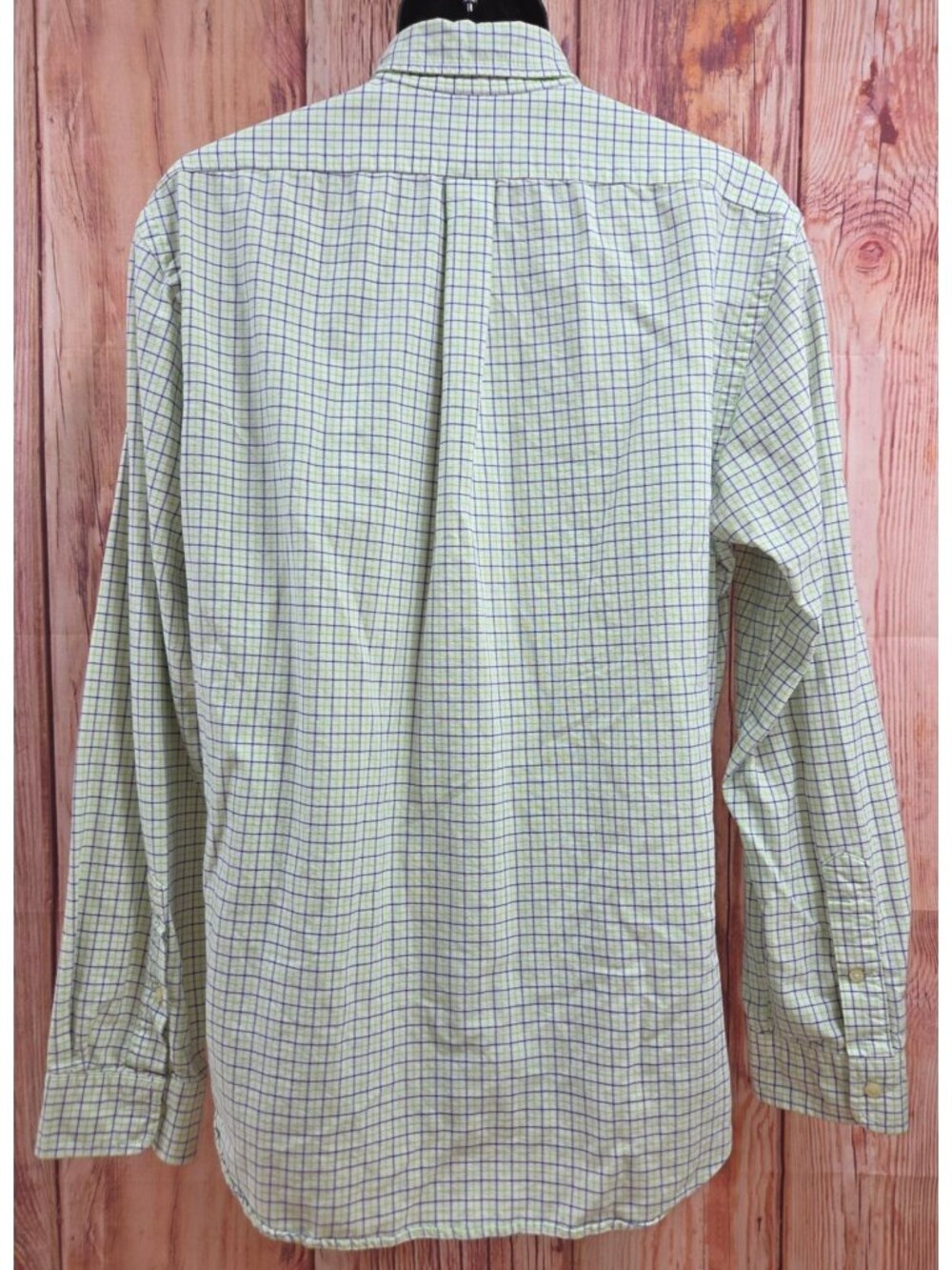 Ralph Lauren Slim Fit Green Plaid Button-Down Shirt Size XL - Picture 3 of 8